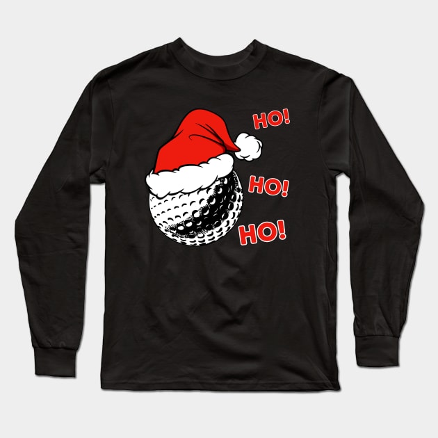 Golf Christmas Long Sleeve T-Shirt by footballomatic